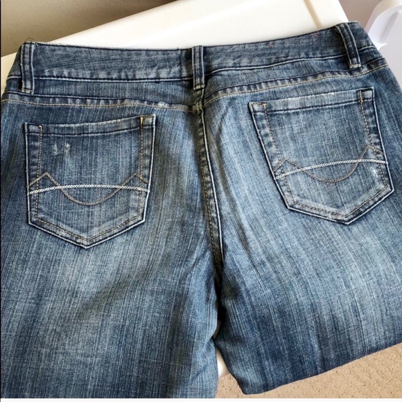 ♻️👖 Medium Wash Ankle Jeans MOSSIMO SUPPLY Blue - Picture 3 of 7